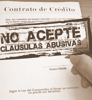 contrato con cláusulas abusivas